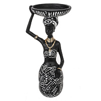 Фигурка декоративная "Африканка", L10 W11,5 H19,5 см оптом