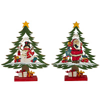 Фигурка декоративная "Ёлка", L25 W6 H30,5 см, 2в. оптом