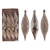 Набор из 12шт: Украшение новогоднее "Капля", L33 W4 H16 см оптом