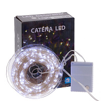 Электрогирлянда "Роса", L50м, 500 LED, хол бел, 8 тип свеч, 7W, шнур прозр леска, IP20 оптом