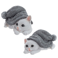 Фигурка декоративная "Котёнок", L14 W9,5 H7,5 см, 2в. оптом