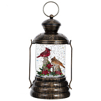 Изделие декоративное "Фонарь" (подсвет, вьюга, 3хАА н/п), L12 W11 H24,5 см оптом