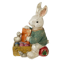 Фигурка декоративная "Заяц", L14 W11,5 H20 см оптом