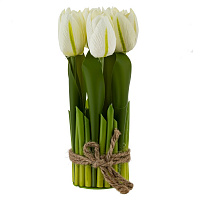 Цветочная композиция "Тюльпан", L8,5 W8,5 H18 см оптом