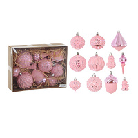 Набор из 12шт Украшение новогоднее "Шар", L22 W7 H17 см оптом