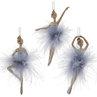 Изделие декоративное подвесное "Балерина", L4 W1,5 H12 см, 3в. оптом