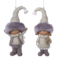 Фигурка декоративная подвесная "Дети",  L6 W5 H13 см, 2в. оптом