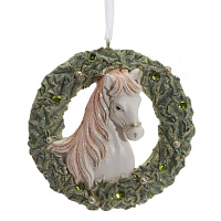 Фигурка декоративная подвесная "Лошадка", L8,5 W1,5 H8,5 см оптом