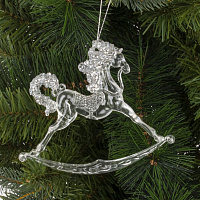 Украшение новогоднее "Лошадка", L14 W1 H12 см оптом