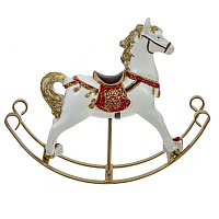 Фигурка декоративная "Лошадка-качалка", L22 W5 H16 см оптом