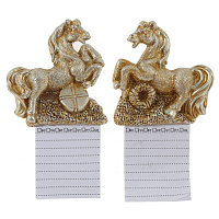 Магнит "Лошадка" с блокнотом, L7 W1,5 H12 см, 2в. оптом