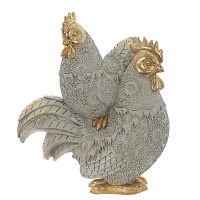 Фигурка декоративная "Курица с петухом", L18,5 W11 H22,5 см оптом