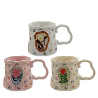 Кружка, 360 мл, L4 W9,5 H9,5 см, 3в. оптом