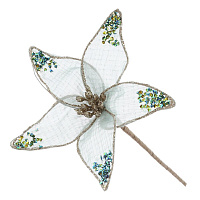 Цветок искусственный "Пуансеттия", L14 W14 H38 см оптом