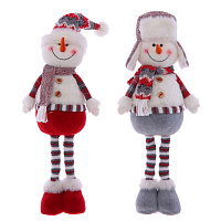 Игрушка набивная "Снеговик", L23 W13 H70 см, 2в. оптом