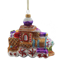 Украшение новогоднее "Пряничный паровоз", L10 W5 H10 см оптом