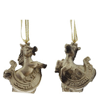 Фигурка декоративная подвесная "Лошадка", L4 W2 H5,5 см, 2в. оптом