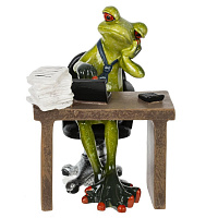 Фигурка декоративная "Лягушка", L10 W10 H14 см оптом