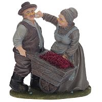 Фигурка декоративная "Бабушка с дедушкой", L18 W14,5 H19,5 см оптом