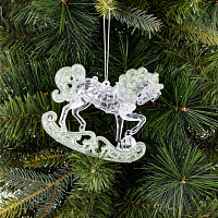 Украшение новогоднее "Лошадка", L10,5 W3 H9 см оптом