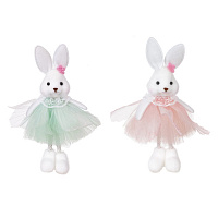 Фигурка декоративная "Зайка" (блок 6шт), L8 W4,5 H15 см, 2в. оптом