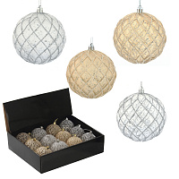 Набор из 12шт Украшение новогоднее Шар "Восточная сказка", D8 см, L35 W26 H9 см оптом