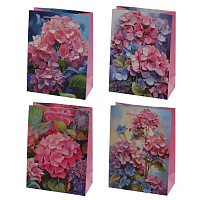 Пакет подарочный S (бумага 210г/м2, блок микс 12шт), L18 W9 H24 см, 4в. оптом