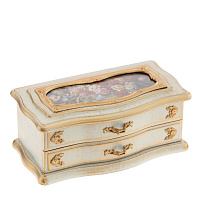 Шкатулка для украшений (музык.), L21,5 W12 H9 см оптом