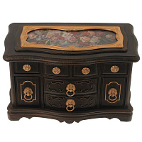 Шкатулка для украшений (музык.), L22 W12,5 H14 см оптом