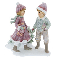 Фигурка декоративная "Дети, L13 W7 H12 см оптом