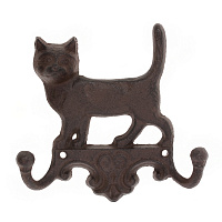 Вешалка на два крючка "Кошка", L16 W4 H16 см оптом