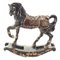Фигурка декоративная "Лошадка-качалка", L16 W5,5 H16,5 см оптом