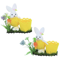 Подставка для яиц "Заяц", L15 W7 H14 см, 2в. оптом