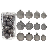 Набор из 40шт Украшение новогоднее "Шар", D 6 см, L6 W6 H7,5 см оптом