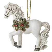 Фигурка декоративная подвесная "Лошадка", L7 W2,5 H8 см оптом