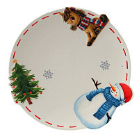 Тарелка "Лошадка", L21 W21 H2 см оптом