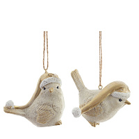 Фигурка декоративная подвесная "Птичка",   L6,5 W3,5 H6 см, 2в. оптом