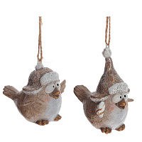 Изделие декоративное подвесное "Птичка", L7 W6 H9,5 см, 2в. оптом