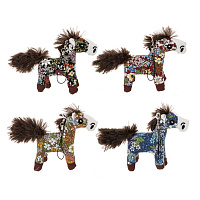 Игрушка набивная с подвесом "Лошадка", L11 W2,5 H9 см, 4в. оптом