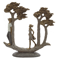 Фигурка декоративная "Влюбленная пара", L23 W6,5 H24,5 см оптом