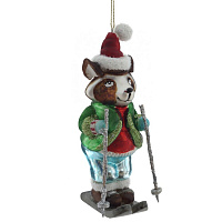 Украшение новогоднее "Енот", L6 W6,5 H15 см оптом