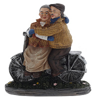 Фигурка декоративная "Бабушка с дедушкой", L17 W7,5 H18,5 см оптом