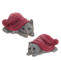 Фигурка декоративная "Котёнок", L14 W9,5 H7,5 см, 2в. оптом
