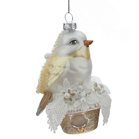 Украшение новогоднее "Птичка", L8 W7 H13 см оптом