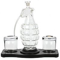 Графин "Граната" 900 мл с 2-мя стаканами 240 мл, L31 W14,5 H30 см оптом