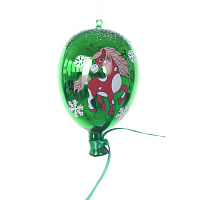 Украшение новогоднее "Воздушный шарик с лошадкой", L7 W7 H11 см оптом