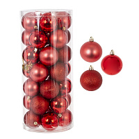 Набор из 35шт Украшение новогоднее "Шар", D 6 см, L16 W16 H36 см оптом