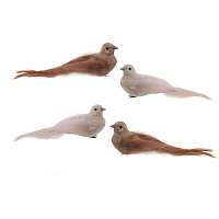 Изделие декоративное "Птичка", L15 W5 H6 см, 4в. оптом