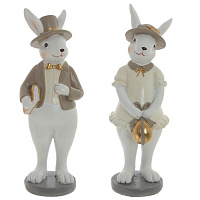 Фигурка декоративная "Зайка", L5 W5 H15 см, 2в. оптом