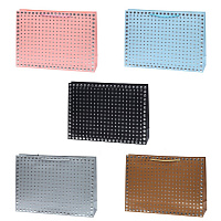 Пакет подарочный L (бумага 210г/м2, блок 12шт), L45 W12 H32 см, 6в. оптом